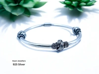 Avani Jewellers Silver Ladies Plain Kade - 17.14, Free Size