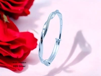Avani Jewellers Silver Ladies Plain Kade - 20.41, Adjustable