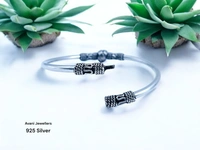 Avani Jewellers Silver Ladies Plain Kade - 15.3, Free Size