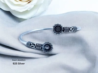 Avani Jewellers Silver Ladies Plain Kade - 9.96, Free Size