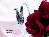 Avani Jewellers Silver Ladies Plain Kade - 17.09, Free Size