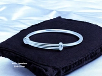 Avani Jewellers Silver Ladies Plain Kade - 15.67, Adjustable