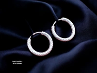Avani Jewellers Silver Antique Plain Earrings - 1.19