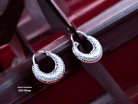 Avani Jewellers Silver Antique Plain Earrings - 1.43