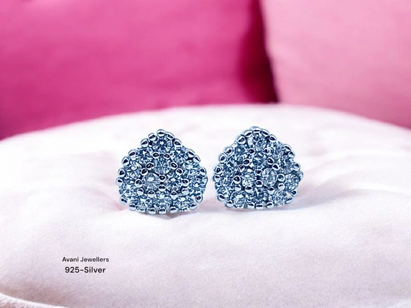 Avani Jewellers Silver Fancy Studs - 1.99