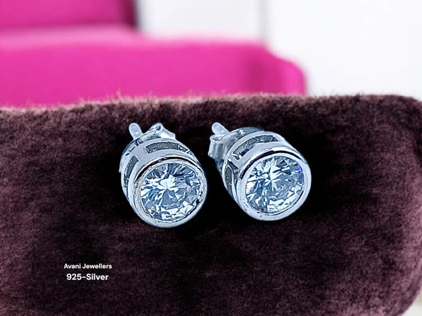 Avani Jewellers Silver Fancy Studs - 1.58