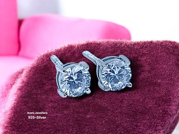 Avani Jewellers Silver Fancy Studs - 2.4