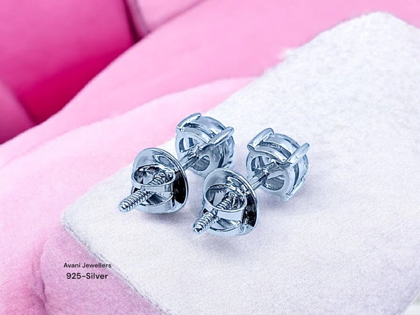 Avani Jewellers Silver Fancy Studs - 1.5
