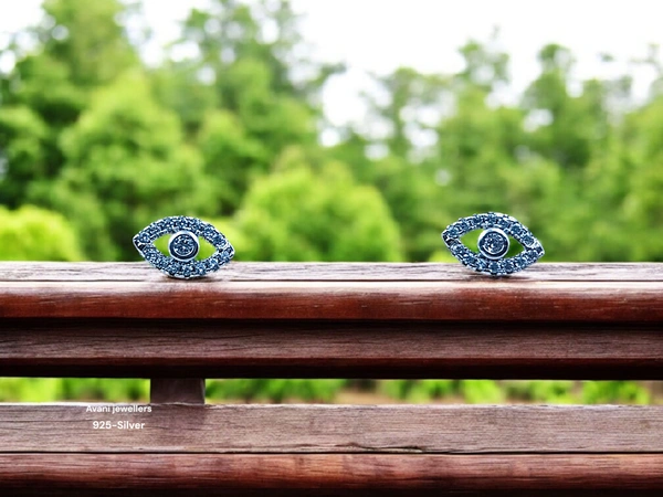 Avani Jewellers Silver Fancy Studs - 1.6