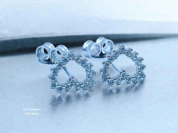 Avani Jewellers Silver Fancy Studs - 1.13