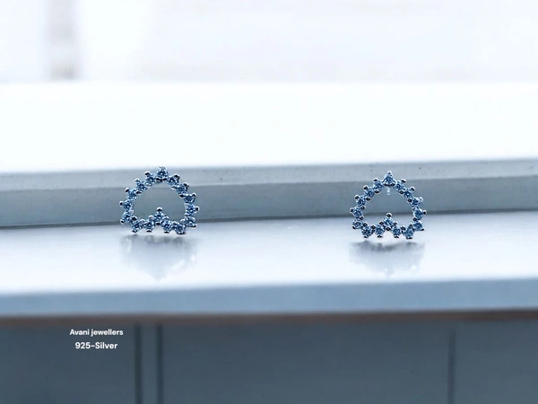 Avani Jewellers Silver Fancy Studs - 1.13