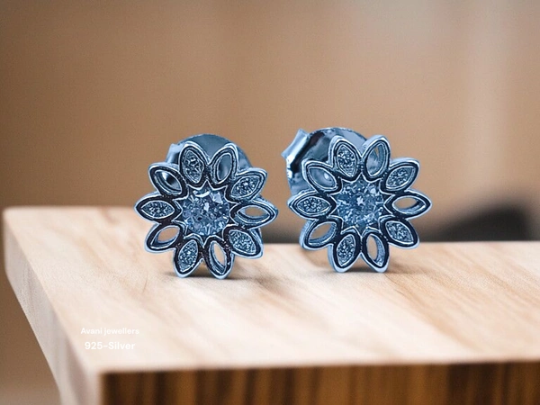 Avani Jewellers Silver Fancy Studs - 1.99