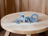 Avani Jewellers Silver Fancy Studs - 1.82