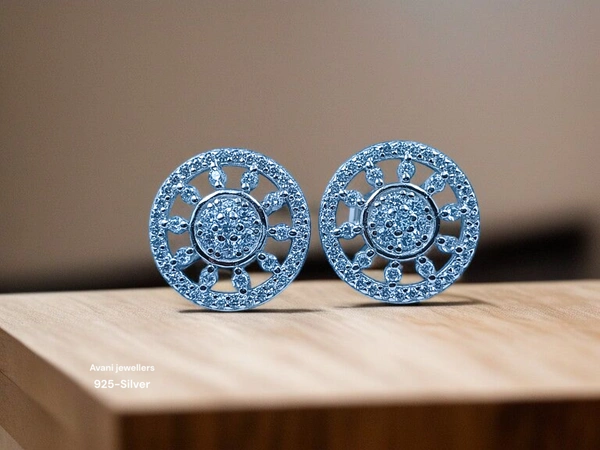 Avani Jewellers Silver Fancy Studs - 3.48