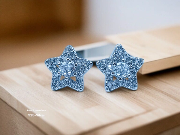 Avani Jewellers Silver Fancy Studs - 2.16