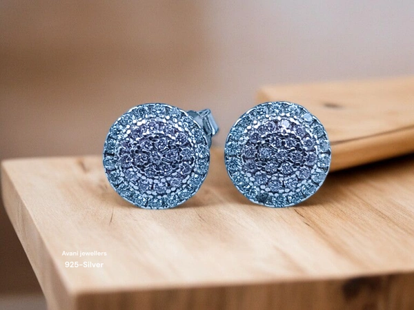 Avani Jewellers Silver Fancy Studs - 2.08