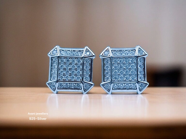 Avani Jewellers Silver Fancy Studs - 3.45