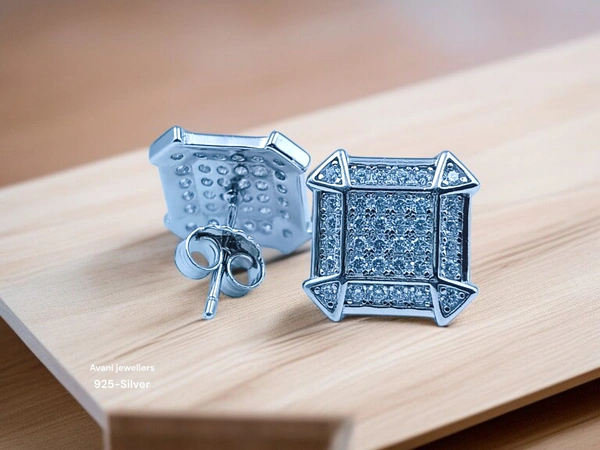 Avani Jewellers Silver Fancy Studs - 3.37