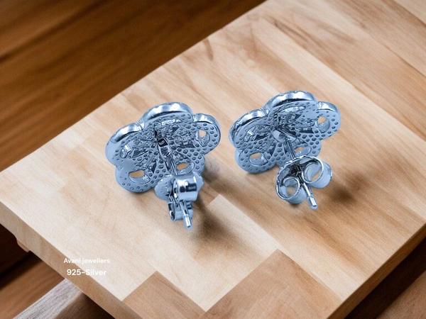 Avani Jewellers Silver Fancy Studs - 4.14