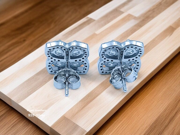 Avani Jewellers Silver Fancy Studs - 3.74