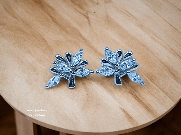 Avani Jewellers Silver Fancy Studs - 1.99