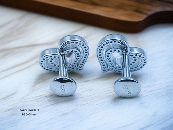 Avani Jewellers Silver Fancy Studs - 2.2