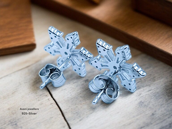 Avani Jewellers Silver Fancy Studs - 2.48