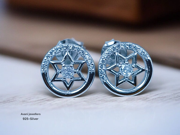 Avani Jewellers Silver Fancy Studs - 3.17