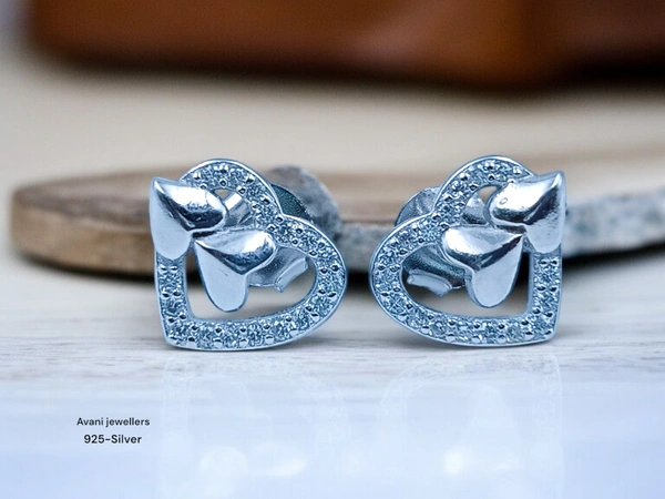 Avani Jewellers Silver Fancy Studs - 2.89