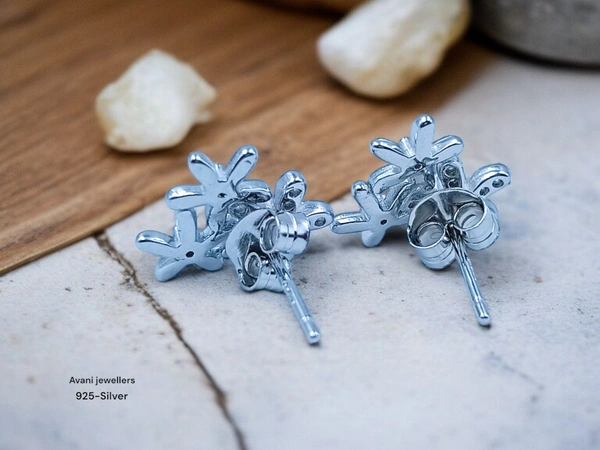 Avani Jewellers Silver Fancy Studs - 2.42