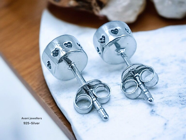 Avani Jewellers Silver Fancy Studs - 1.53