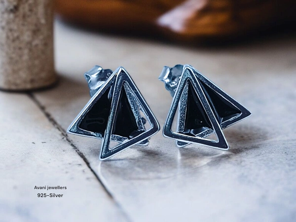 Avani Jewellers Silver Fancy Studs - 1.76
