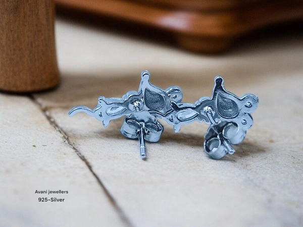 Avani Jewellers Silver Fancy Studs - 1.76
