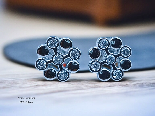 Avani Jewellers Silver Fancy Studs - 1.87