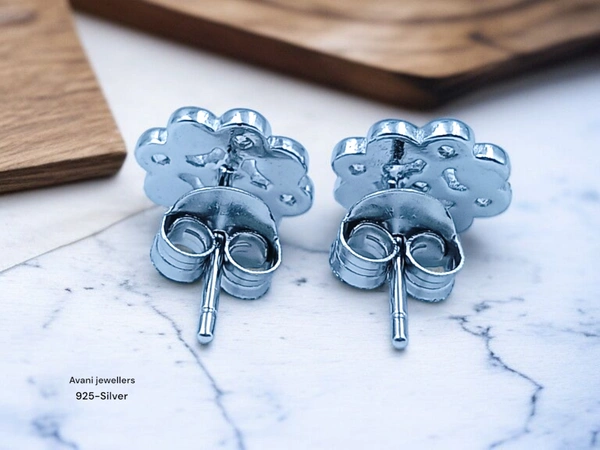 Avani Jewellers Silver Fancy Studs - 1.87