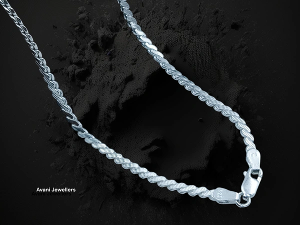 Avani Jewellers Silver Gents Chain - 15.25, 20