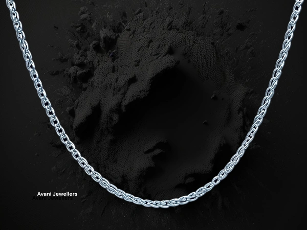 Avani Jewellers Silver Gents Chain - 7.66, 20