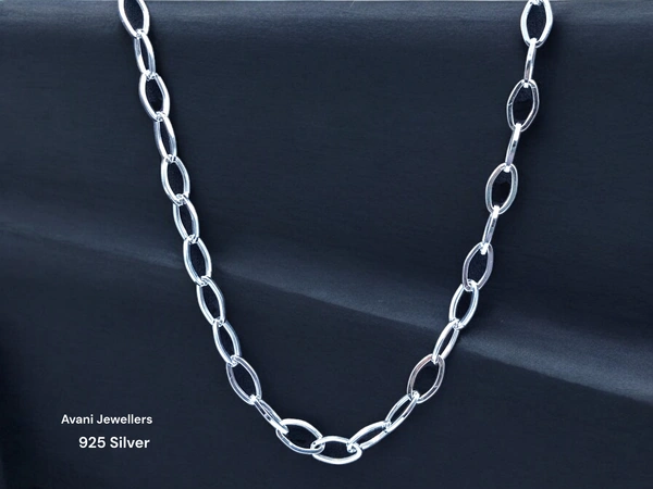 Avani Jewellers Silver Gents Chain - 9.6, 20