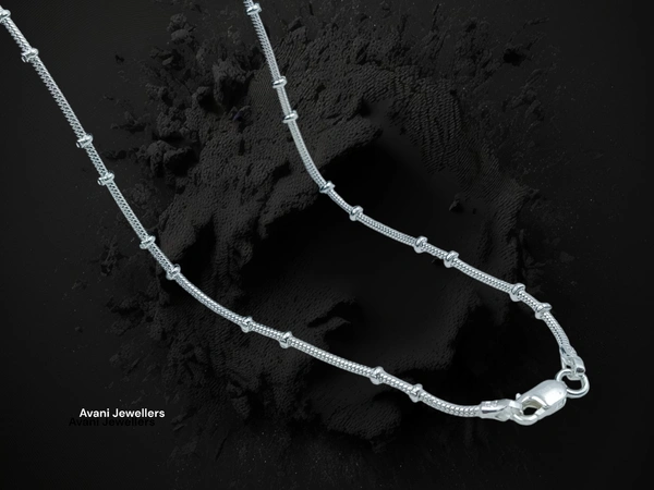 Avani Jewellers Silver Gents Chain - 15.21, 20