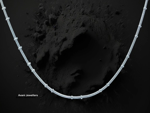 Avani Jewellers Silver Gents Chain - 15.21, 20