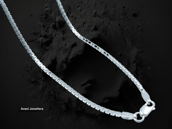 Avani Jewellers Silver Gents Chain - 5.55, 20