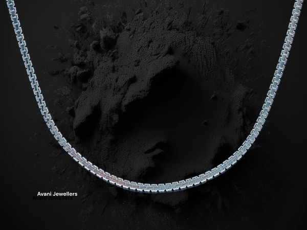 Avani Jewellers Silver Gents Chain - 5.55, 20