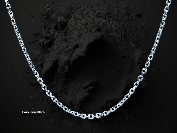 Avani Jewellers Silver Gents Chain - 4.04, 16