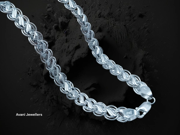 Avani Jewellers Silver Gents Chain - 58.1, 20