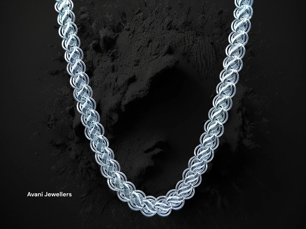Avani Jewellers Silver Gents Chain - 58.1, 20