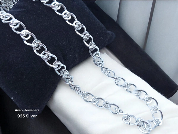 Avani Jewellers Silver Gents Chain - 15.13, 20