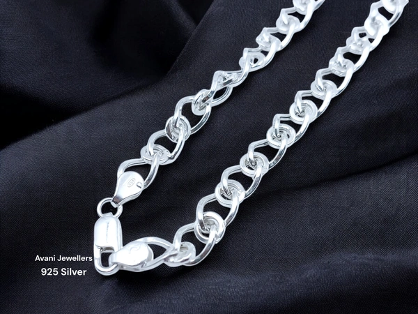 Avani Jewellers Silver Gents Chain - 15.13, 20