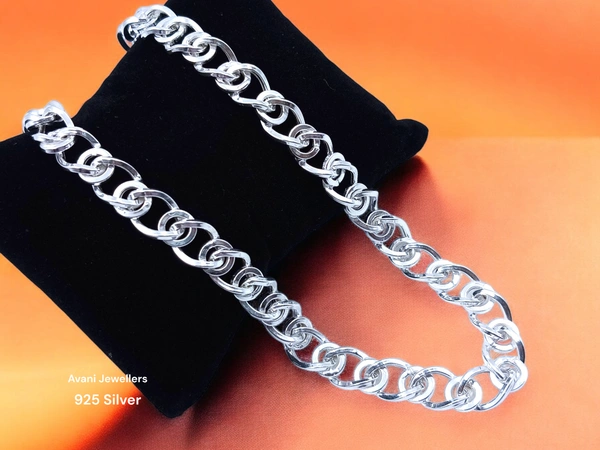 Avani Jewellers Silver Gents Chain - 15.13, 20