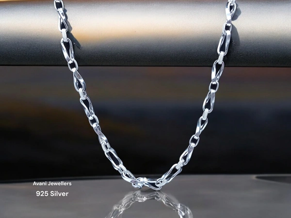 Avani Jewellers Silver Gents Chain - 20.3, 24