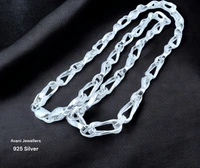 Avani Jewellers Silver Gents Chain - 20.3, 24